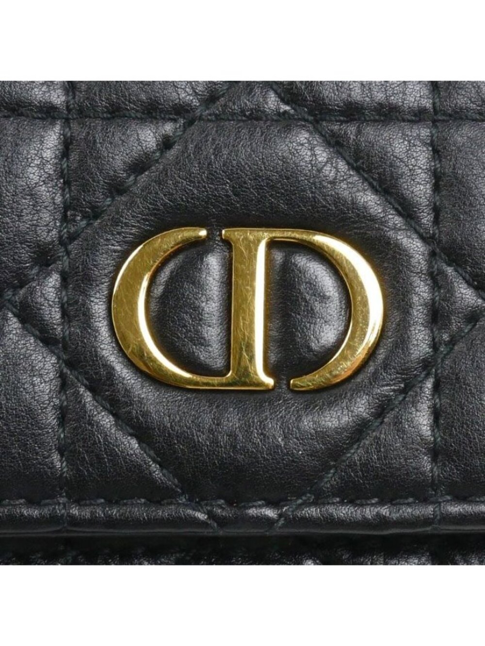 Dior Caro Veronia Trifold Wallet Black - Picture 8 of 9